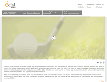 Tablet Screenshot of eclatinfotech.com
